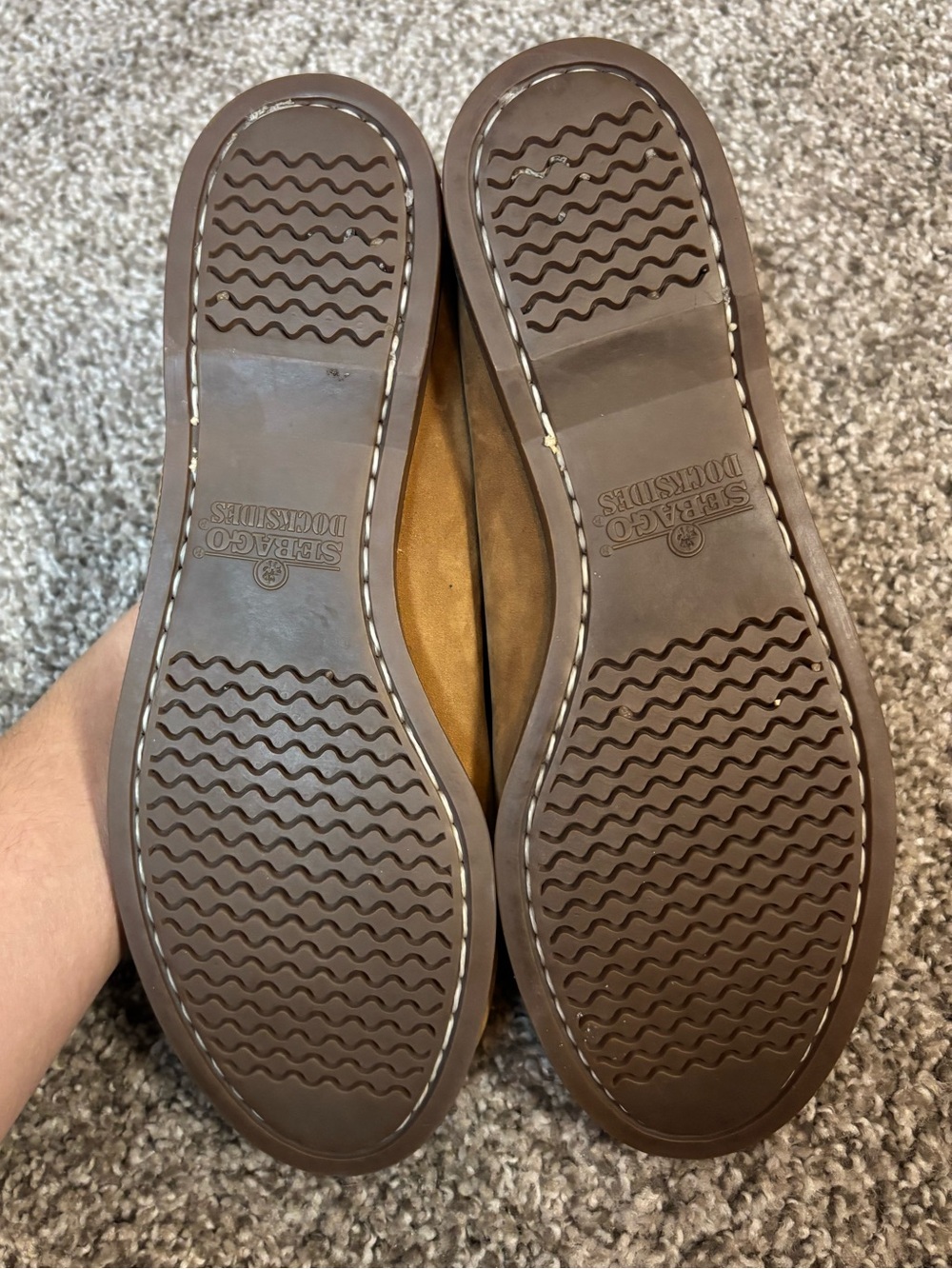 Sebago Docksiders Brown Leather Tassle Loafers 7.5 - Picture 3 of 4